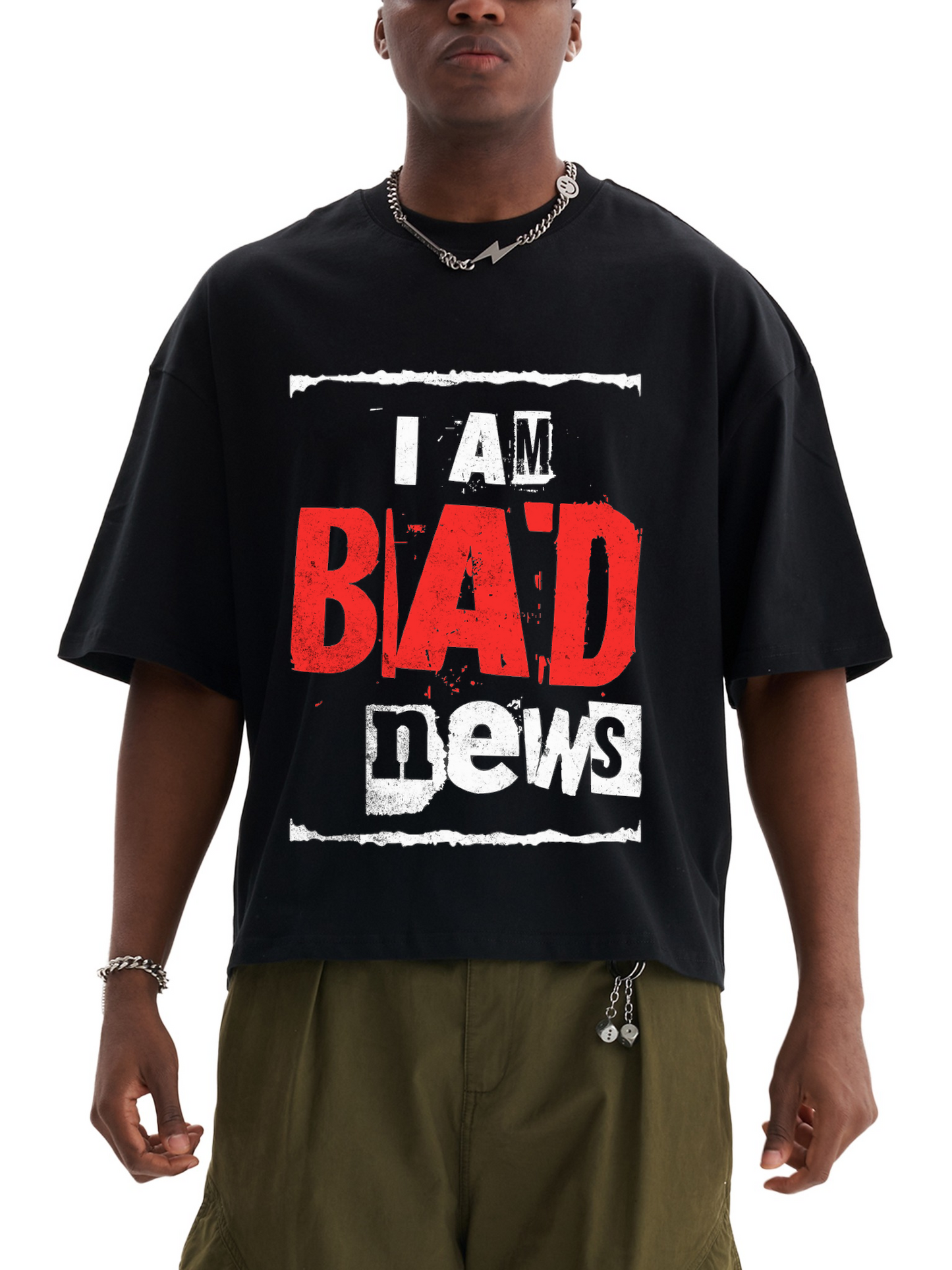 "I Am Bad News" Kobe Tribute T-Shirt – Premium Black Mamba Streetwear