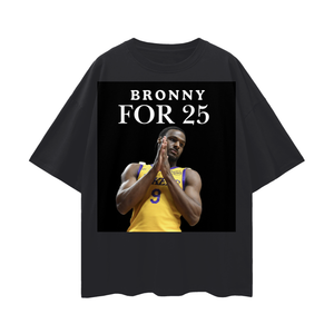 Bronny for 25 Black T-shirt