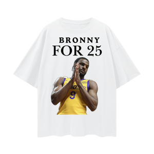 Bronny For 25 White T-shirt